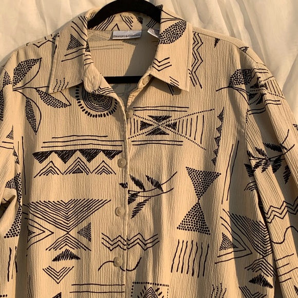 Geometric button down jacket - Picture 4 of 15